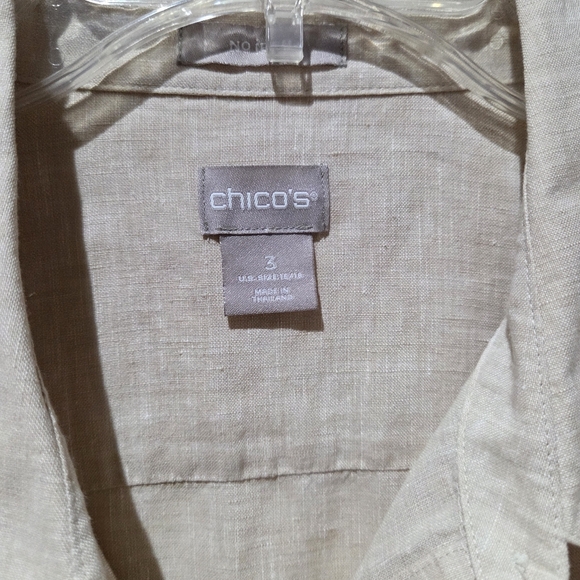 Chico's Linen Button Down - Picture 7 of 13